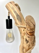 Lampa lampka naturalne drewno sznur lina boho