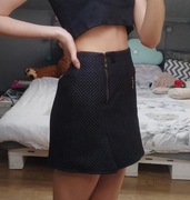 Spódnica pikowana czarna XS 158 Nowa