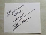 Autograf Zenona Martyniuka (Akcent)