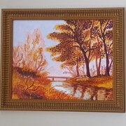 Obraz akrylowy ręcznie wykonany.