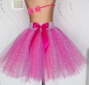Spódniczka tutu błyszcząca tiul Księżniczka Princess przebranie urodziny