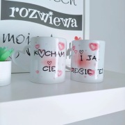 Komplet kubków Kubki dla PARY PREZENT NA ROCZNICĘ Kubek z grafiką UPOMINEK