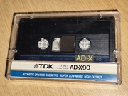 Kaseta TDK AD-X -  90 minut  - duże okienko 