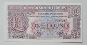 Banknoty Wielka Brytania Pound Military