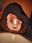 LAMPA OZDOBNA Z DREWNA