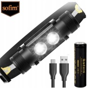 MOCNA czołówka SOFIRN H25S 1200lm z akumulatorem + kabel USB