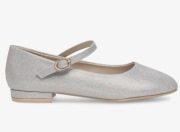 Baleriny nelly blue 33 srebrne błyszczące i z paseczkiem 1 użyte 