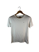 Koszulka dziecięca Tommy Hilfiger biała z logiem 176