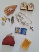 Zestaw dewocjonalii na komunię na chrzest