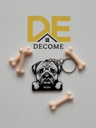 Personalizowany brelok z psem, Mops