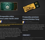 CS:GO CSGO CS2 Przepustka StarLadder Berlin 2019 +  Przepustka Broken Fang
