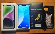 Iphone 14 128GB 5G, pudełko, case, szkło, brak kabla