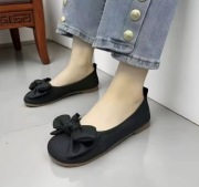 Piękne buty damskie baleriny czarne 38 baleriny z kokardą buty kokarda cudo