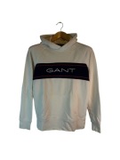 Bluza z kapturem Gant biała duże logo