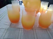 komplet szklany szklanki