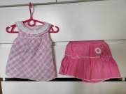 sukienka spódniczka lato Dany 74 cm róż