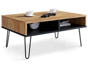 STOLIK KAWOWY ŁAWA-PIKO DĄB CRAFT ZŁOTY NOWOCZESNY 