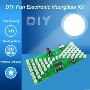 Zestaw do samodzielnego montażu i nauki lutowania (60+ części): klepsydra