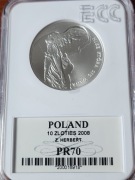 Moneta Zbigniew Herbert 10 zł 2008 PR70 dostawa 0