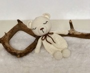 Miś, przytulanka, maskotka, na szydełku, rękodzieło