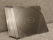 Pudełka etui na CD DVD slim po 5 szt stan dobry 