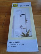 NOWA! LISTWA TURNO, LAMPA SUFITOWA 2X40W E14 CHROM