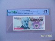 500000 zł. 1993 ser. Z  PMG67  EPQ