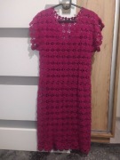Sukienka zrobiona na szydełku