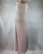 Reserved L 40 piękna długa sukienka pudrowy róż 