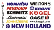 Naklejki CASE KRONE KOMATSU KOGEL John Deere SCHMITZ WIELTON New Holland