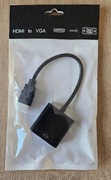 Adapter konwerter przejściówka HDMI na VGA
