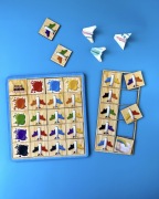Drewniane puzzle "Samolot: kolory"