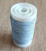 Drut florystyczny w zwoju  kolor BIAŁY - ZIMOWY  (0,1 kg)  - 2 zł
