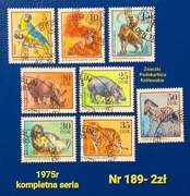 Znaczki fauna:189: zwierzęta, ssaki- DDR/NRD 1975r 