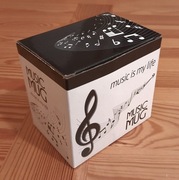Oryginalny kubek Music Mug – “music is my life”