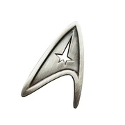 duża / większa metalowa przypinka button Star Trek / Starfleet