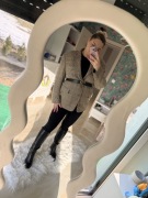 Vintage Pierre Cardin marynarka wełna kaszmir pepitka lata 90 oversize