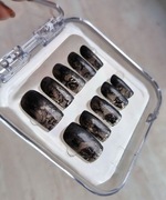 Zestaw Press On Nails Rękodzieło - Ombre koronka. Rozmiar M