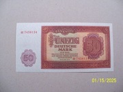 Niemcy NRD 50 marek 1955 ser.EE  st.1