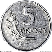 5 groszy 1963, Polska