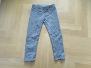 H&M legginsy szare melanż 110 getry grube 