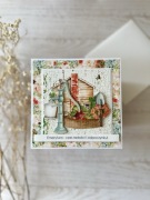 Kartka z okazji odejścia na emeryturę, ogrodnik, ogród, HANDMADE