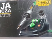 Lutownica stacja z cyną i grotem. 