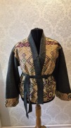 Handmade Vintage kimono unikat narzutka kurtka bomberka 