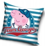 Poduszka + Poszewka Świnka Peppa brat George 40x40