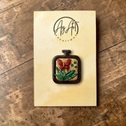 Ręcznie wykonany magnes do igieł- needle minder, rękodzieło, haft