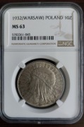 10 zł Głowa Kobiety 1932 NGC MS63