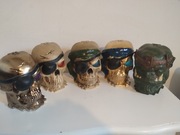 Piraci, czaszki, 5 sztuk