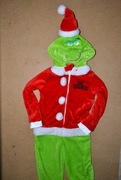 The Grinch strój przebranie piżama 7/8 Lat_ 122/128 cm  