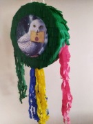 Zestaw piniata Harry Potter sowa Hedwiga+kij+imię